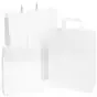 Paper carrying Bags White 320x180x260mm - Horecavoordeel.com