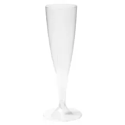Champagne flute on separate foot 100cc  - Horecavoordeel.com
