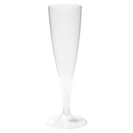 Champagne flute on separate foot 100cc  - Horecavoordeel.com