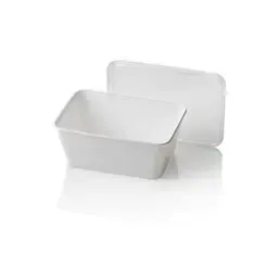 Microwave Meal containers - Bins 173 Series 1000cc Rectangle PP White  - Horecavoordeel.com
