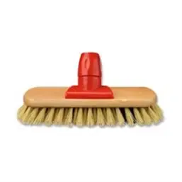 Floor Brush 235mm Wood With Helve Verbinding Union - Horecavoordeel.com