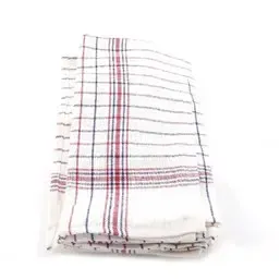Kitchen towels Blue/Red with stripes 65x65cm  - Horecavoordeel.com