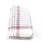 Kitchen towels Blue/Red with stripes 65x65cm  - Horecavoordeel.com