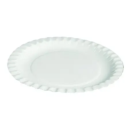 Paper Plate - dish  white 18cm - Horecavoordeel.com