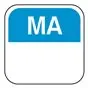 Day labels Monday 25x25mm Blue Removable - Horecavoordeel.com