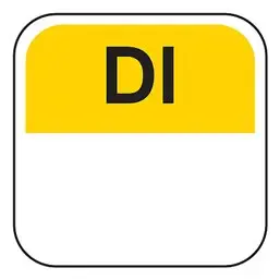 Day labels Tuesday 25x25mm Yellow Removable - Horecavoordeel.com