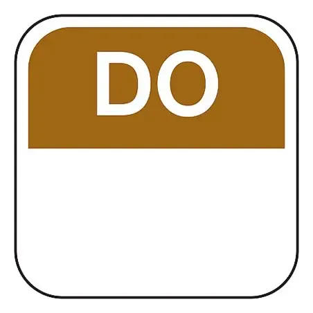 Day labels Thursday 25x25mm Brown Removable - Horecavoordeel.com