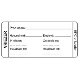 Day labels Freezer Blank 75x35mm - Horecavoordeel.com