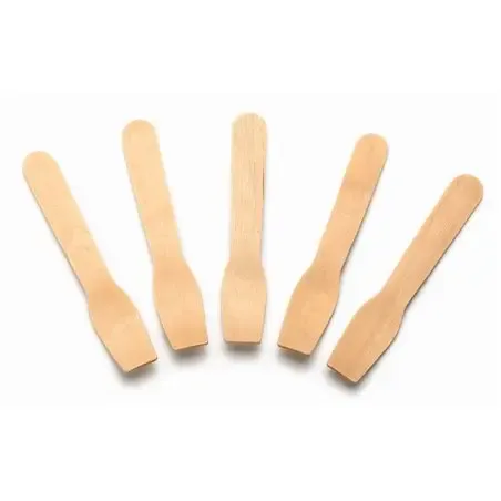 Wooden Ice spoons  (fsc) 95mm - Horecavoordeel.com