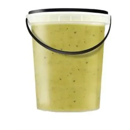 Ringlock Cups - containers With seal closure 1000cc PP Clear + Lid PP Black + Handle Black - Horecavoordeel.com