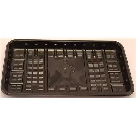 Meat Tray KS 73 L Black Apet 230x135x20mm - Horecavoordeel.com