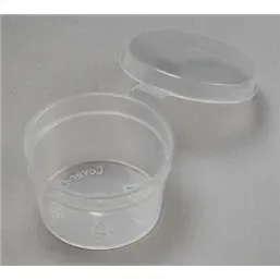 Cover-cup 50cc ø 61x30mm With fixed lid PP Transparent - Horecavoordeel.com