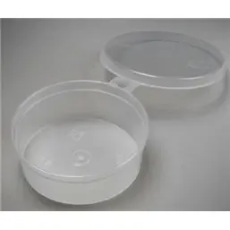 Cover-cup 80cc ø 80x28mm With fixed lid PP Transparent - Horecavoordeel.com