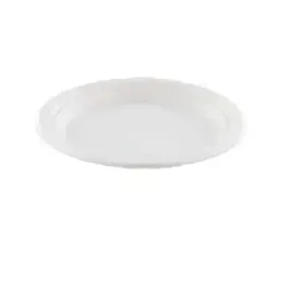 Plate - dish Sugar cane 17cm 1-compartment white - Horecavoordeel.com