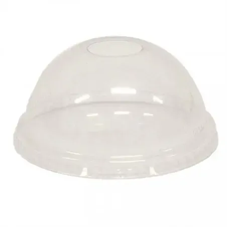 Lid bulb with hole APET - Horecavoordeel.com