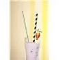 Drinking Straw Paper Straight 6mm x 20cm Stripe Dots Assortment