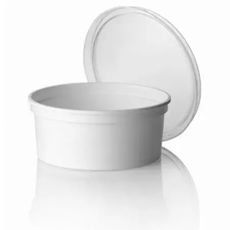 Salad trays - containers 115 Series 350cc PP White Injection 115/50 - Horecavoordeel.com