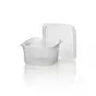 114 Series 500cc trays - containers Square PS Transparent  - Horecavoordeel.com