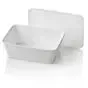 Microwave Meal containers - Bins 173 Series 750cc Rectangle PP White - Horecavoordeel.com