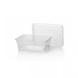Microwave Meal containers - Bins 173 Series 750cc Rectangle PP Transparent - Horecavoordeel.com