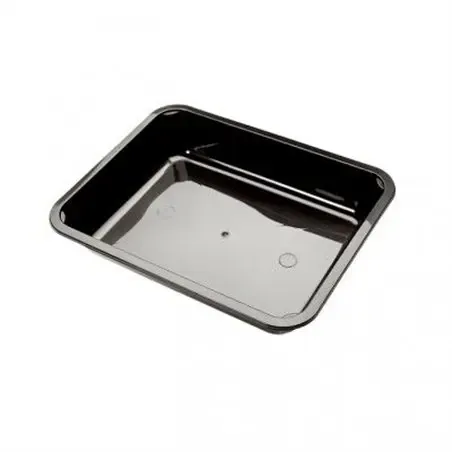 Menu tray PP Sealable 1-compartment Black M10/42  - Horecavoordeel.com