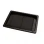 Sushi Tray PET Black 215x135 + Lid Pet Transparent - Horecavoordeel.com