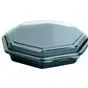 Octaview Box PS Black with fixed Lids Transparent 190x60 - Horecavoordeel.com