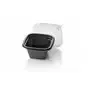 Saladbowl Dome Pack 500cc rectangular PET Black + Lids Transparent - Horecavoordeel.com