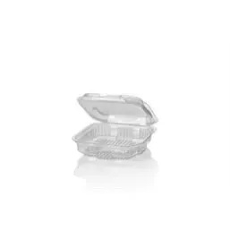 Saladbowl with fixed Lids 250cc PET Crystal clear - Horecavoordeel.com
