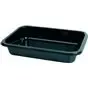 CPET Trays 187x137x40mm 700cc 1- compartment Black - Horecavoordeel.com