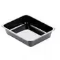 CPET Trays 226x176x54mm 1500cc 1- compartment Black - Horecavoordeel.com