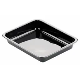 CPET Trays 226x176x35mm 960cc 1- compartment Black - Horecavoordeel.com