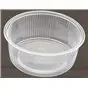 Round Salad trays - containers 101 Series Ribbed PP Transparent 200cc Ø 101mm  - Horecavoordeel.com