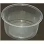 Round Salad trays - containers 101 Series Ribbed PP Transparent 250cc Ø 101mm  - Horecavoordeel.com