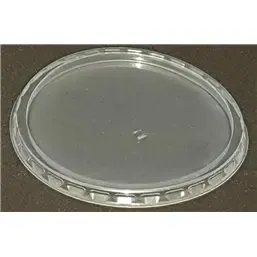 Round Salad lids for trays - containers 101 Series Ribbed PP Transparent Ø 101mm  - Horecavoordeel.com