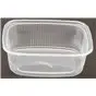 Salad trays - containers 108 Series Ribbed Rectangle PP Transparent 150cc 108/35 - Horecavoordeel.com