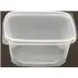 Salad trays - containers 108 Series Ribbed Rectangle PP Transparent 300cc 108/59