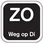 Dagstickers Zondag Weg Op Dinsdag 19 x 19mm Zwart Horecavoordeel.com