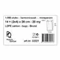 Poly bags LDPE 14x4x26cm 20my