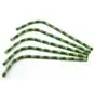 Bending straws Paper "FSC" Bamboo look Ø 7 x 240mm Horecavoordeel.com