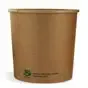 Soup Containers To Go Brown Cardboards To Go Brown Cardboard 26oz "100% FAIR" 769ml Ø 118mm - Horecavoordeel.com