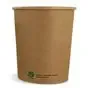 Soup Containers To Go Brown Cardboards To Go Brown Cardboard 32oz "100% FAIR" 946ml Ø 118mm - Horecavoordeel.com