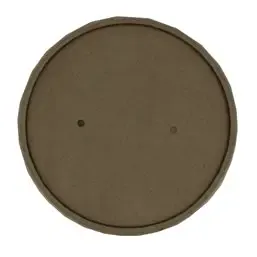 Lid for Soup Cups To Go Brown Cardboard "100% Fair" Ø 118mm - Horecavoordeel.com