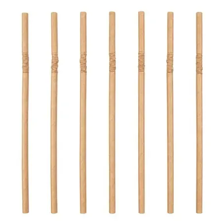 BuigPaper Straws Brown Ø 6mm x 20cm "100% Fair" - Horecavoordeel.com