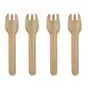 Snack Forks paper 132mm Brown "100% FAIR" - Horecavoordeel.com