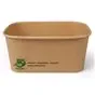 Menu Box Cardboard 1000ml "100% Fair" 173x120x75mm - Horecavoordeel.com