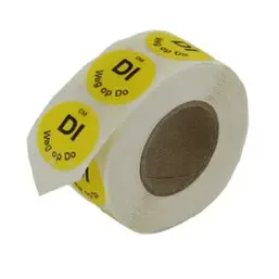 Labels Flush (Tue go on Thu) Yellow Ø 19mm - Horecavoordeel.com
