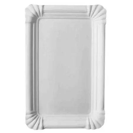 Cardboard Plates "Pure" 13cm x 20cm White - Horecavoordeel.com