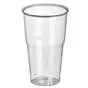Drinking Cups PLA "Pure" 500ml Ø 95mm 16,2cm Crystal clear with foamhead "For cold drinks" - Horecavoordeel.com