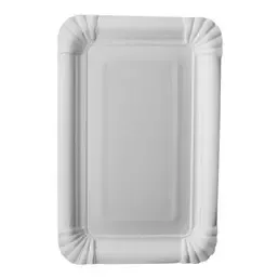 Cardboard Plates "Pure" 130 x 200mm White - Horecavoordeel.com